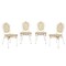 Flash Furniture Cannes Thonet French Bistro Stacking Chair, Natural PE Cane Rattan and White Aluminum Frame, 4PK 4-SDA-AD642110-1-NAT-WH-GG - alternate 3